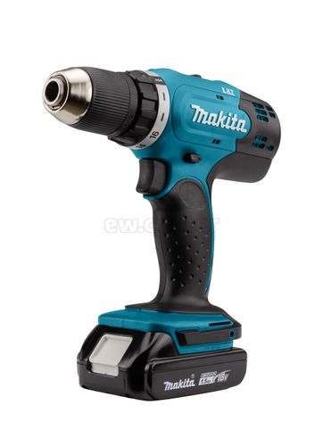 Акк. дрель-шуруповерт MAKITA DDF453SYE, 18 В, 2х1.5 Ач Li-ion, 1300 об/мин, 1.8 кг, ЗУ, в кейсе