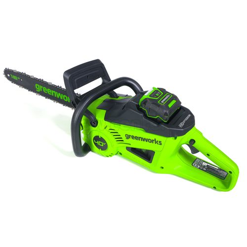 Аккумуляторная бесщеточная цепная пила Greenworks GD40CS20XK2, 40V, 40 см, 2000 Вт (1хАКБ 2Ач и ЗУ)