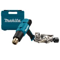 Термопистолет (фен) MAKITA HG6531CK 2000Вт, 50-650 градусов, 200-500л/мин, 0.7кг чемодан, 7 насадок