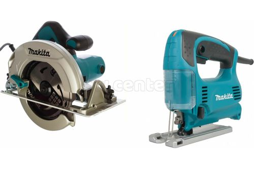 Набор инструментов MAKITA DK0167 (лобзик 4329, 450Вт + пила дисковая HS7601, 1200вт, диск 185-190мм)