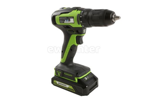 Аккумуляторная дрель-шуруповерт GREENWORKS GD24DD35K2, 24v, 35 Нм, 1х2Ач и ЗУ, кейс