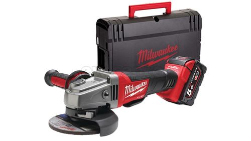 Акк. угловая шлифмашина MILWAUKEE M18 CAG125X-0X УШМ, кейс HD BOX