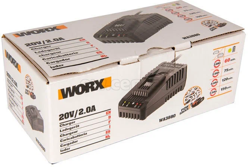 Зарядное устройство WORX WA3880, 20В, 2A