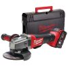 Акк. угловая шлифмашина MILWAUKEE M18 CAG125X-0X УШМ, кейс HD BOX