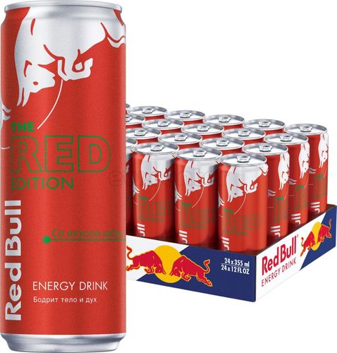 Напиток энергетический Red Bull Red Watermelon со свежим вкусом арбуза 355ml (шт) 24x355ml