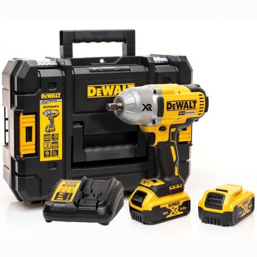 Акк. гайковерт DEWALT DCF899P2, 18 В, 950 Нм, 2400 уд/мин, с 2 АКБ 5 Ач и ЗУ, в кейсе TSTAK