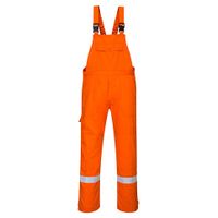 Полукомбинезон огнестойкий PORTWEST FR27 из антистат. тк. 350 г цв. оранжевый 2XL/R