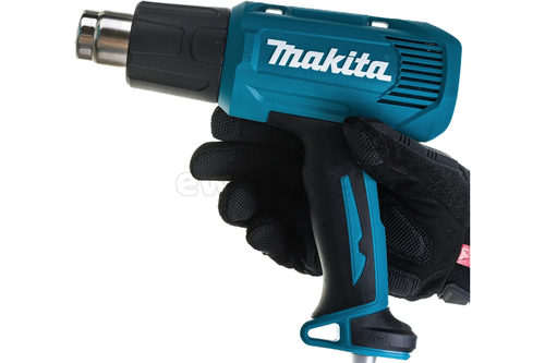 Термопистолет (фен) MAKITA HG6030K, 1800Вт, 50/300/600 градусов, 300-500л/мин, 0.6кг кейс, 4 насадки