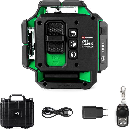 Лазерный уровень ADA TANK 3-360 GREEN Basic Edition