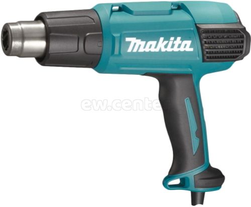 Термопистолет (фен) MAKITA HG6531CK 2000Вт, 50-650 градусов, 200-500л/мин, 0.7кг чемодан, 7 насадок