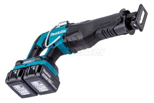 Акк. сабельная пила MAKITA DJR360RM2, 18В, 4 Ач, 3000 об/мин, ход 32мм, рез 255мм, 3.4кг, кейс