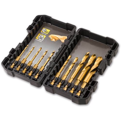 Набор сверл по металлу DEWALT DT50050 Impact TITANIUM Drill Bit Set 10шт.