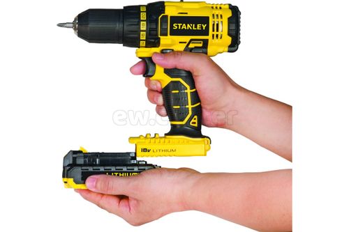 Акк. дрель-шуруповерт STANLEY SCD20S2K,18В, 1.5Ач, кейс