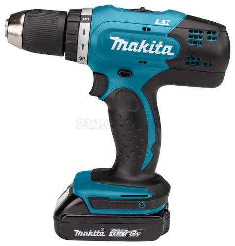 Акк. дрель-шуруповерт MAKITA DDF453SYE, 18 В, 2х1.5 Ач Li-ion, 1300 об/мин, 1.8 кг, ЗУ, в кейсе