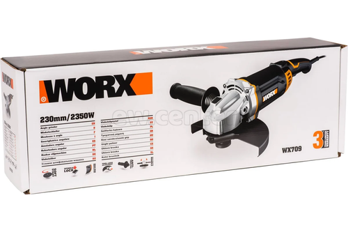 Угловая шлифмашина УШМ WORX WX709, 2300Вт, 230мм, коробка