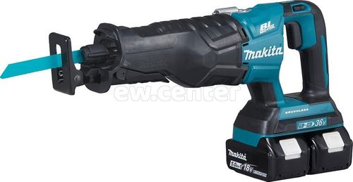 Акк. сабельная пила MAKITA DJR360RM2, 18В, 4 Ач, 3000 об/мин, ход 32мм, рез 255мм, 3.4кг, кейс