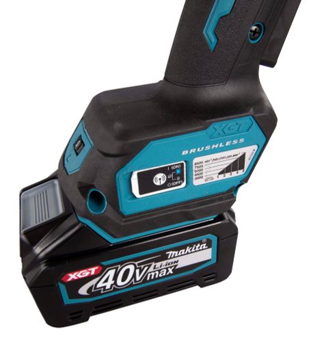 Акк. угловая шлифмашина MAKITA XGT GA029GZ УШМ, 40В, 125 мм, 3000-8500 об/мин, без АКБ и ЗУ