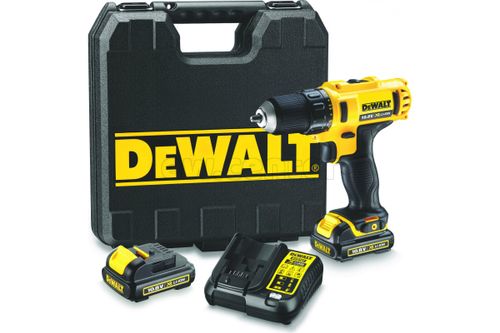 Аккумуляторная дрель-шуруповерт DEWALT DCD 710 D2 10,8ВLi, 2скор, 24Нм, 2х2Ah