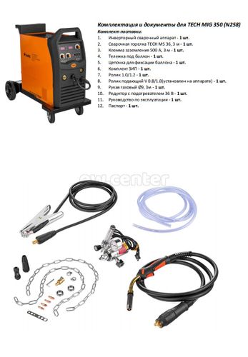 Инвертор сварочный СВАРОГ MIG 350 /TECH/ (N258)