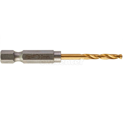 Сверло по металлу Milwaukee RedHEX HSS-G TiN 3мм (2 шт.)