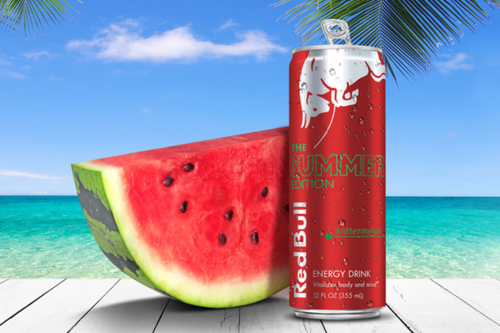 Напиток энергетический Red Bull Red Watermelon со свежим вкусом арбуза 355ml (шт) 24x355ml