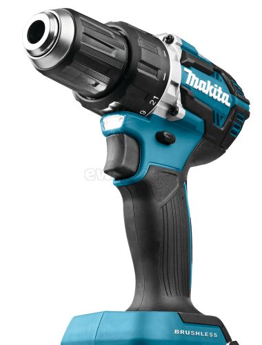 Аккумуляторная бесщеточная дрель-шуруповерт MAKITA DDF484RME, 54Нм LXT 18В, 2х4Ач, кейс