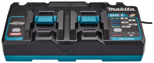 Зарядное устройство MAKITA DC40RB быстрое двухпортовое (XGT 40В) 191N10-3