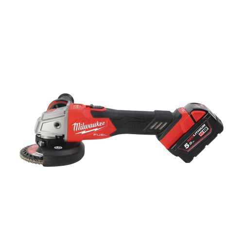 Акк. угловая шлифмашина MILWAUKEE M18 FSAG125XB-502X УШМ, 125 мм, 8500 об/мин, 2х АКБ и ЗУ, кейс