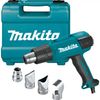 Термопистолет (фен) MAKITA HG6031VK, 1800Вт, 50-600 градусов, 250-500л/мин, 0.7кг чемодан, 4 насадки