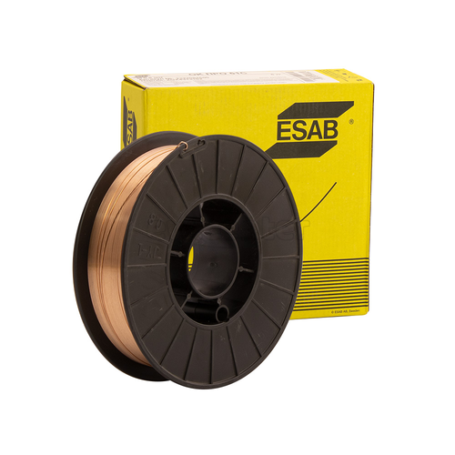 Проволока сварочная омедненная ESAB (СВ-08Г2С) ⌀ 1.0 мм; 5 кг, D200, ГОСТ 2246-70, НАКС, РМРС