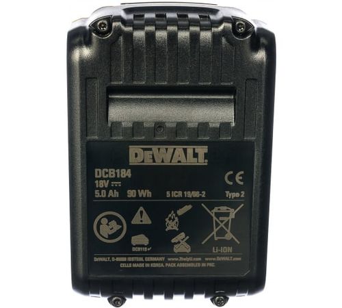 Аккумулятор DEWALT 18 В; 5.0 А*ч; Li-Ion DCB184-XJ