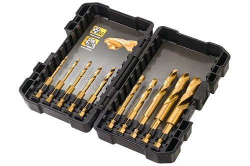 Набор сверл по металлу DEWALT DT50050 Impact TITANIUM Drill Bit Set 10шт.