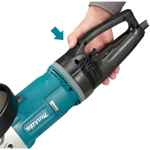 Угловая шлифмашина MAKITA GA9080FX1 УШМ, 2700Вт, 6600 об/мин, диск 230мм, 6.5 кг, коробка