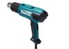 Термопистолет (фен) MAKITA HG6031VK, 1800Вт, 50-600 градусов, 250-500л/мин, 0.7кг чемодан, 4 насадки