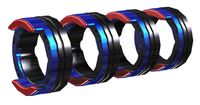 Ролики подающие EWM FE 4R 1.0-1.2мм/0.04-0.045 (сталь 1.0-1.2 мм, D=37 мм, V-паз, синий/красный)