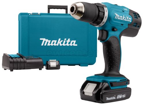 Акк. дрель-шуруповерт MAKITA DDF453SYE, 18 В, 2х1.5 Ач Li-ion, 1300 об/мин, 1.8 кг, ЗУ, в кейсе