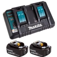 Набор MAKITA LXT (АКБ BL1850Bх2, Li-Ion, 18В, 5.0Ач +ЗУ DC18RD 7.2-18В, 2x9А)