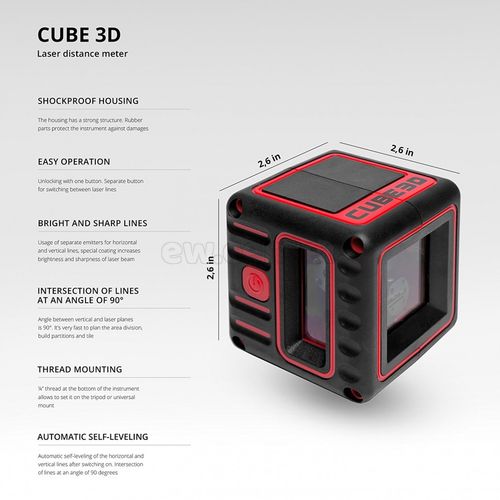 Лазерный уровень ADA CUBE 3D BASIC EDITION А00382