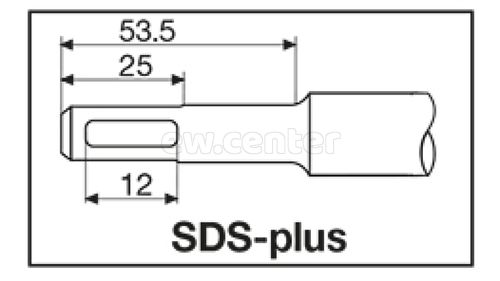 Бур MILWAUKEE SDS-PLUS с 4-мя режущими кромками 6 X 115 мм