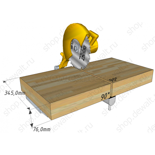 Пила торцовочная DEWALT DWS780, 1675 Вт, 1900-3800 об/мин