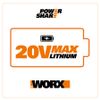 Комплект WORX WA3611, 20В: 2 аккумулятора 4Ач и двойное зарядное устройство в 4А (2А+2А)