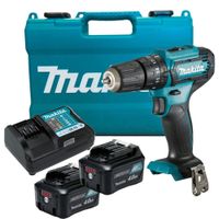 Акк. ударная дрель-шуруповерт MAKITA CXT HP333DWME, 12В Max, 2х4 Ач, 1700об/мин, 1.1кг, чемодан