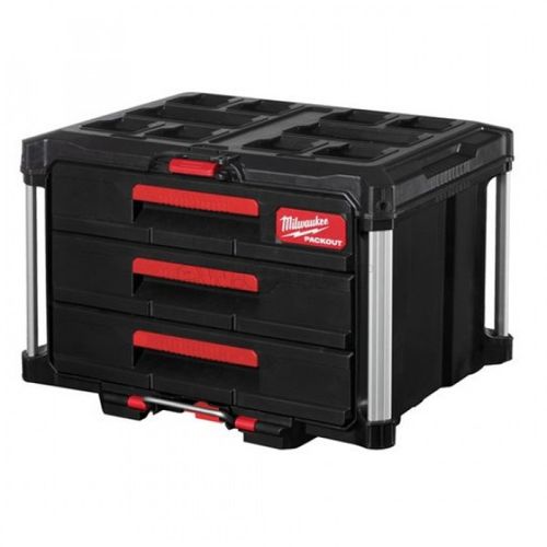 Ящик MILWAUKEE PACKOUT DRAWER BOX с 3-мя выдвижными отсеками