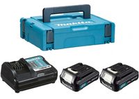 Набор MAKITA CXT 197652-7 (АКБ BL1016Bх2, Li-Ion, 12В, 1.5Ач + ЗУ DC10SB, 10.8/12В, 5А, кейсе