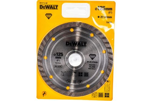 Алмазный круг DEWALT DT3712, Turbo, универсальный, 125 x 22.2 мм, h=7