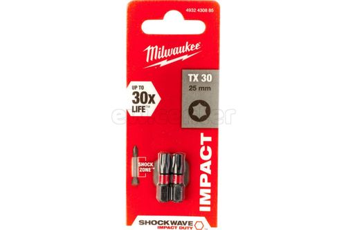 Насадка MILWAUKEE SHOCKWAVE TX30 25мм (2 шт.) 4932430885