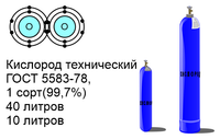 Кислород технический ГОСТ 5583-78