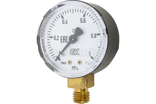Манометр для инертных газов KRASS ТМ-2 (1.0 МПа, d=50 мм, М12x1.5)