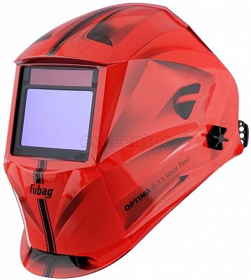 Маска сварщика FUBAG Хамелеон OPTIMA 4-13 Visor Red (зона обзора 100x65 мм)