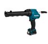 Акк. пистолет для герметика MAKITA CG100DWAEA, 10.8В, 2х2.0 Ач Li-ion, 800 мл, усилие 500кг, кейс